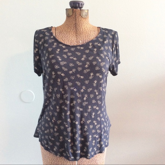 W5 Navy Blue Bicycle Unicycle top - Picture 2 of 10